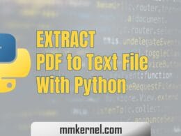 Extract PDF to Text File With Python