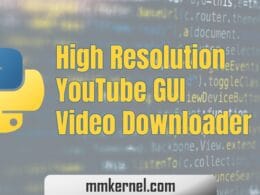 High Resolution YouTube GUI Video Downloader