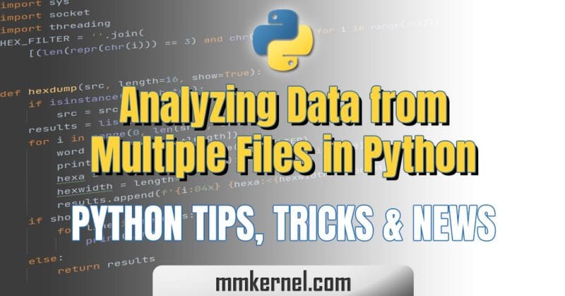Analyzing Data from Multiple Files in Python