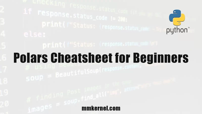 Polars Cheatsheet for Beginners