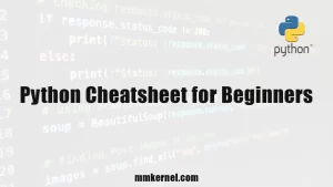 Python Cheatsheet for Beginners