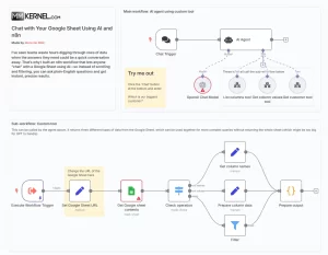 Chat with Your Google Sheet Using AI and n8n